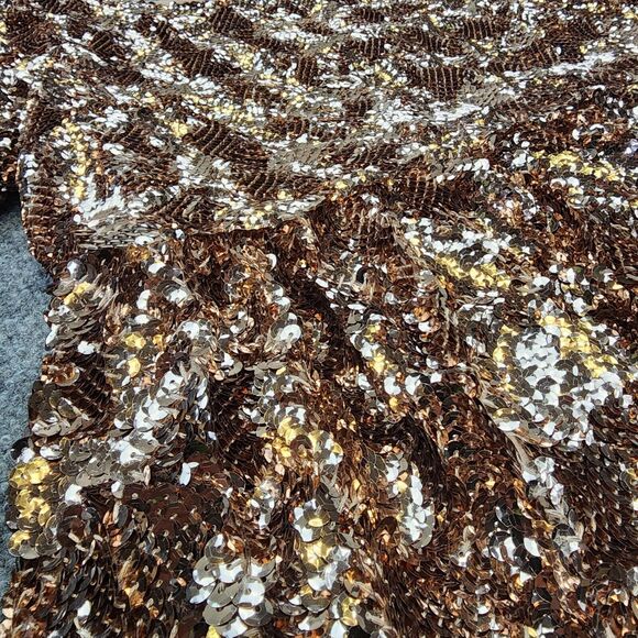 Anthropologie MAEVE Dress Womens Medium Pink Bernadette Sequin Tiered Midi Heavy - Picture 14 of 16